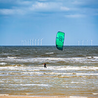 Buy canvas prints of Kite Surfer Wales by Adrian Evans