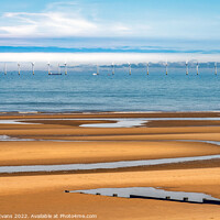 Buy canvas prints of Rhyl Flats Offshore Wind Farm by Adrian Evans