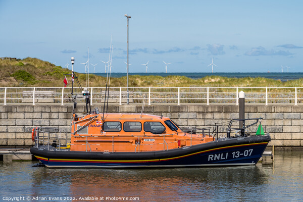 Rhyl RNLI Shannon Class Lifeboat Picture Board by Adrian Evans