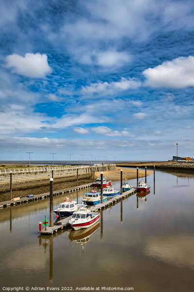 Rhyl Harbour Denbighshire Picture Board by Adrian Evans