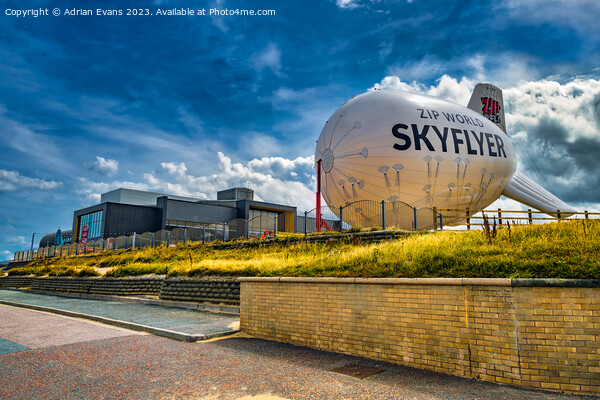 Zip World Skyflyer Wales Picture Board by Adrian Evans