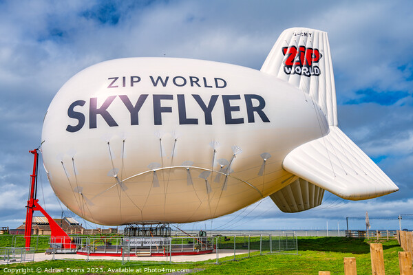 Zip World Skyflyer Rhyl Picture Board by Adrian Evans