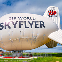 Buy canvas prints of Zip World Skyflyer Rhyl by Adrian Evans