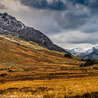 Buy canvas prints of Tryfan Mountains East Snowdonia Wales by Adrian Evans