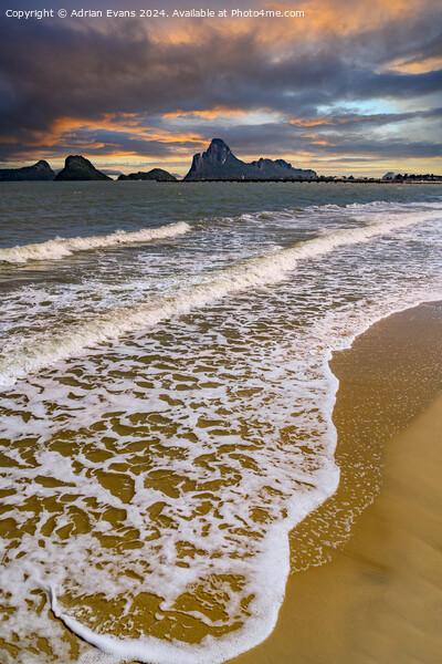 Ao Noi Beach Sunset Thailand  Picture Board by Adrian Evans