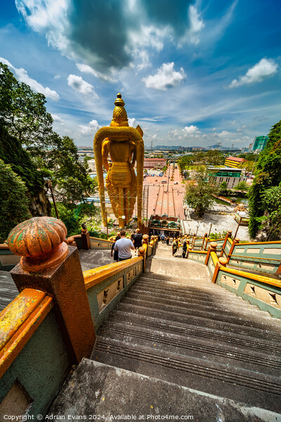 Batu Caves and the iconic Murugan Statue Malaysia Picture Board by Adrian Evans