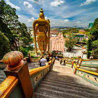 Buy canvas prints of Batu Caves and the iconic Murugan Statue Malaysia by Adrian Evans