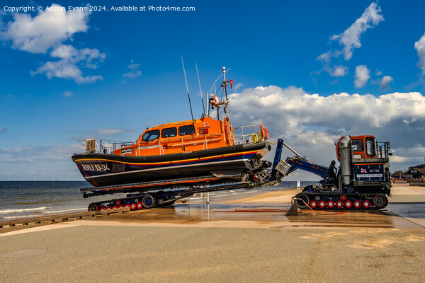 RNLI Lifeboat 13-34 Rhyl Picture Board by Adrian Evans