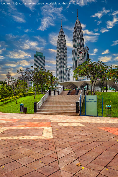 Kuala Lumpur City Centre Picture Board by Adrian Evans