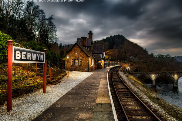 Berwyn Victorian Railway Station Picture Board by Adrian Evans