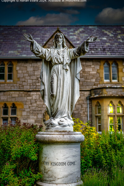 The Statue of Christ Picture Board by Adrian Evans