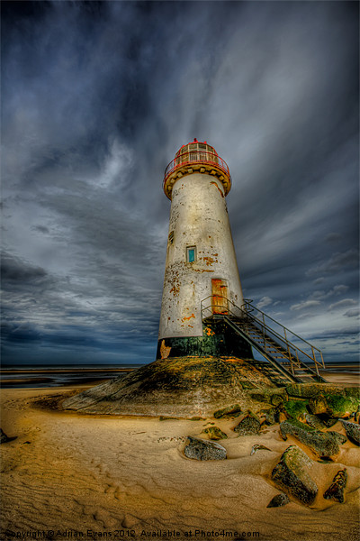 Talacre Lighthouse Picture Board by Adrian Evans