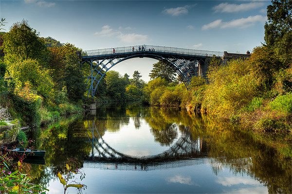 The Iron Bridge Shropshire Picture Board by Adrian Evans