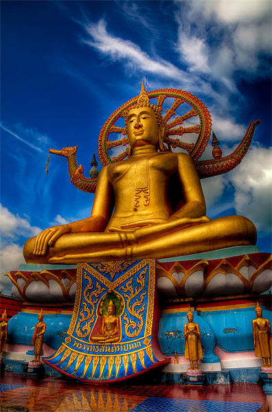 Golden Buddha Picture Board by Adrian Evans