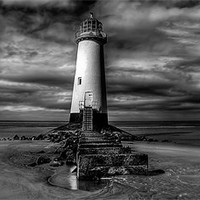 Buy canvas prints of Lighthouse at Talacre by Adrian Evans