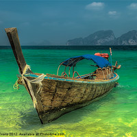 Buy canvas prints of Longtail Boat Thailand by Adrian Evans