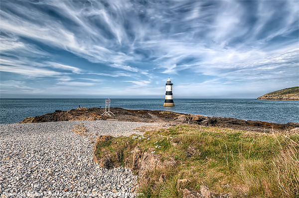 Penmon Point Lighthouse Anglesey Picture Board by Adrian Evans