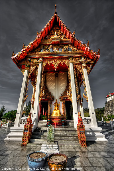 ThaI Temple Picture Board by Adrian Evans