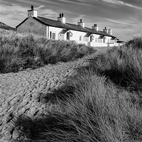 Buy canvas prints of Pilot Cottages Llanddwyn Island Anglesey by Adrian Evans