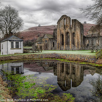 Buy canvas prints of Valle Crucis Abbey by Adrian Evans