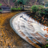 Buy canvas prints of Caeau Weir by Adrian Evans