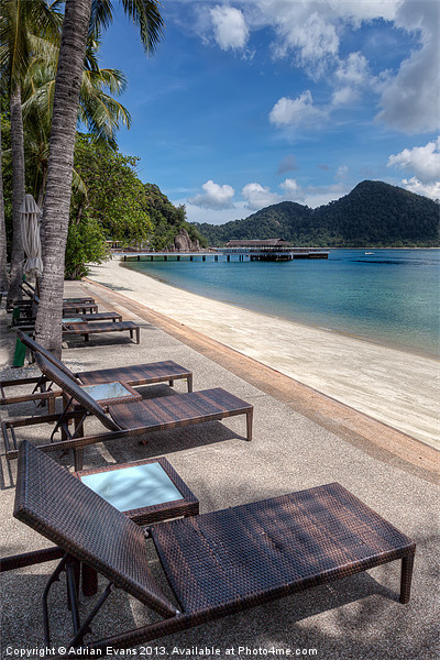 Pangkor Laut Island Picture Board by Adrian Evans