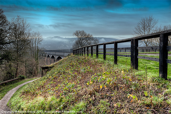 Welsh Aqueduct Llangollen  Picture Board by Adrian Evans