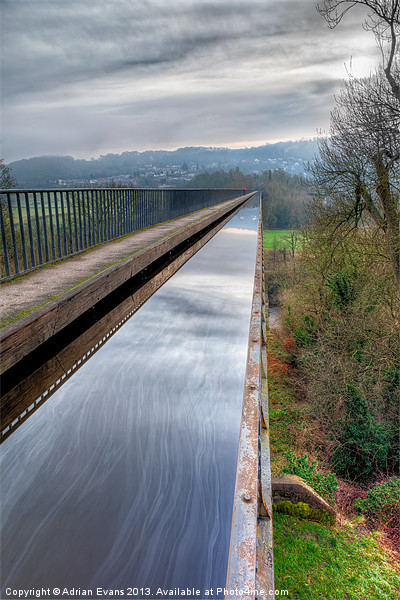 Pontcysyllte Aqueduct Wales Picture Board by Adrian Evans