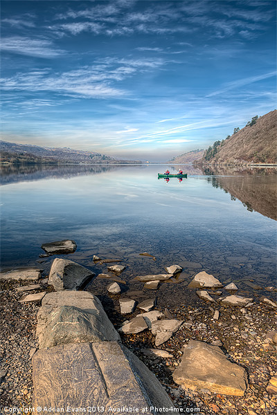 Llanberis Lake Picture Board by Adrian Evans