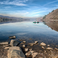 Buy canvas prints of Llanberis Lake by Adrian Evans