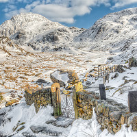 Buy canvas prints of Gate to Llyn Idwal by Adrian Evans