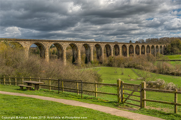 Cefn Viaduct Picture Board by Adrian Evans