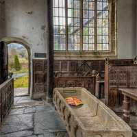 Buy canvas prints of Coffin at Gwydir Chapel by Adrian Evans