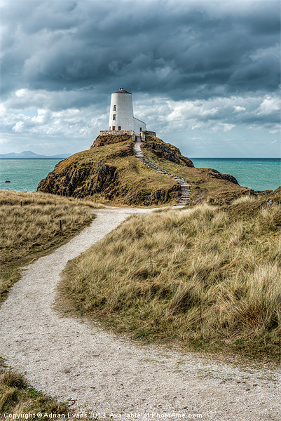 Lighthouse Path Picture Board by Adrian Evans
