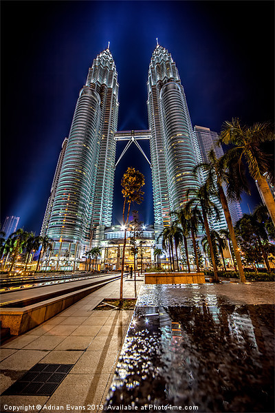 Petronas Towers Kuala Lumpur Picture Board by Adrian Evans