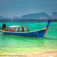 Buy canvas prints of Tourist Longboat by Adrian Evans