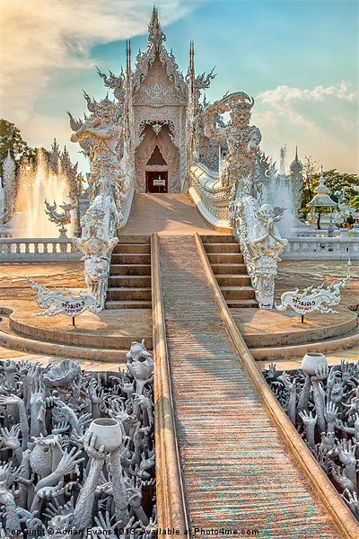 Rong Khun Temple Picture Board by Adrian Evans