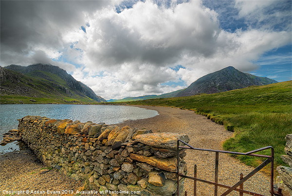 Lake Idwal Gate Picture Board by Adrian Evans