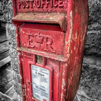 Buy canvas prints of British Post Box by Adrian Evans