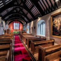 Buy canvas prints of Ancient Welsh Church by Adrian Evans