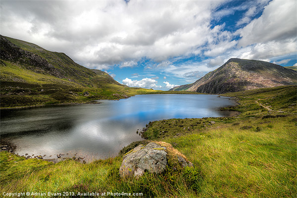 Idwal Lake Snowdonia Picture Board by Adrian Evans