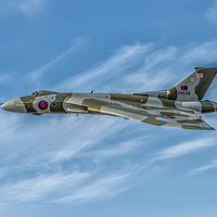 Buy canvas prints of Vulcan Bomber by Adrian Evans