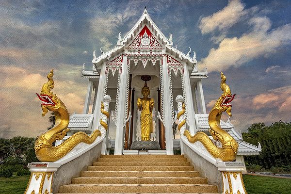 Pranburi Temple Thailand Picture Board by Adrian Evans