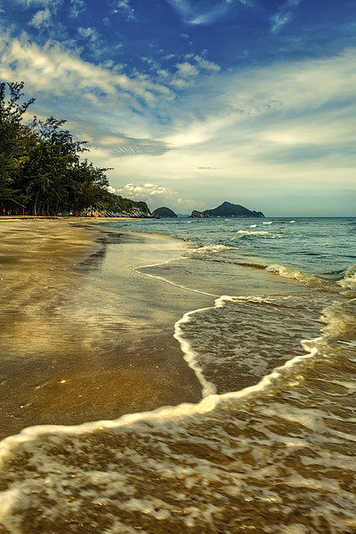 Tropical Beach Thailand Picture Board by Adrian Evans