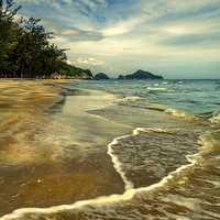 Buy canvas prints of Tropical Beach Thailand by Adrian Evans