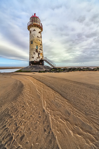 Lighthouse at Point of Ayre Picture Board by Adrian Evans
