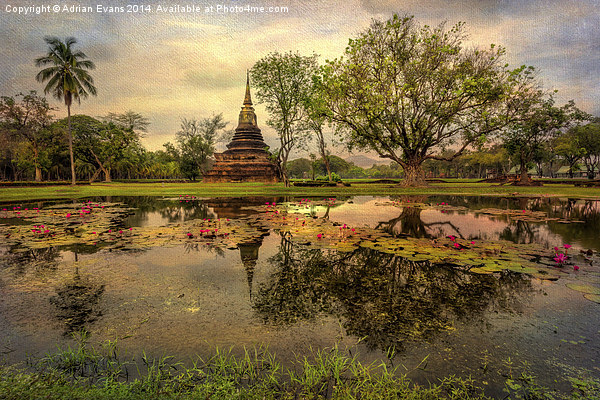 Sukhothai Historical Park Picture Board by Adrian Evans