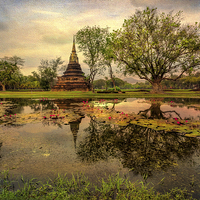 Buy canvas prints of Sukhothai Historical Park by Adrian Evans