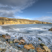Buy canvas prints of Anglesey Bay Seascape  by Adrian Evans