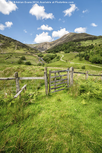 Gateway to Watkin Path Snowdonia  Picture Board by Adrian Evans